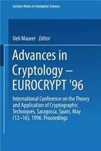 Advances in Cryptology - Eurocrypt '96