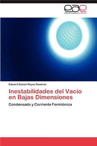 Inestabilidades del Vacío en Bajas Dimensiones