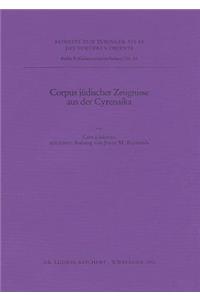 Corpus Judischer Zeugnisse Aus Der Cyrenika