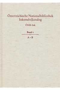 Osterreichische Nationalbibliothek Wien. Inkunabelkatalog. Onb-Ink