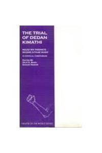 The Trial Of Dedan Kimathi