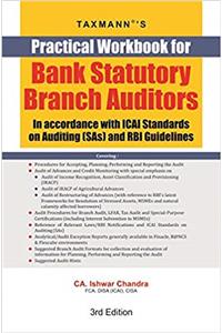 Practical Workbook for Bank Statutory Branch Auditors- In Accordance with ICAI Standards On Auditing and RBI Guidelines