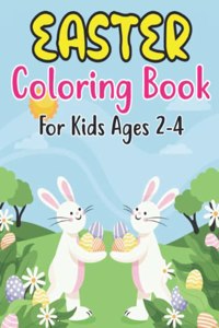 Easter Coloring Book For Kids Ages 2-4