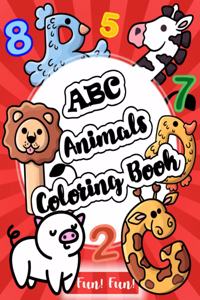 ABC Animals Coloring Book