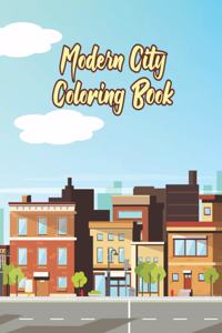 Modern City Coloring Book