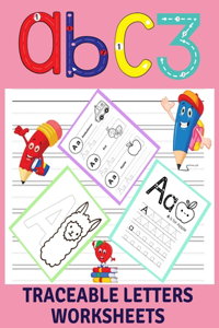 traceable letters worksheets abc3
