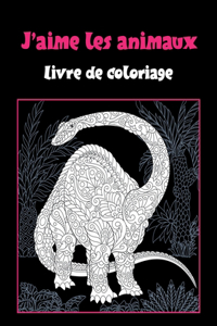 J'aime les animaux - Livre de coloriage