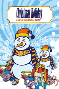 Christmas Holiday Adult Coloring Book