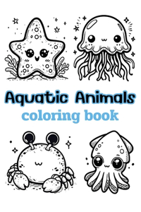 Aquatic Animals coloring book