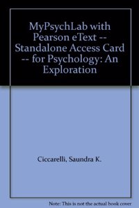 MyLab Psychology  with Pearson eText -- Standalone Access Card -- for Psychology