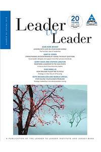 Leader to Leader (Ltl), Volume 56, Spring 2010