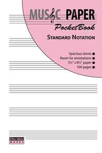 MUSIC PAPER PocketBook - Standard Notation