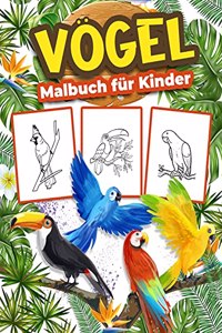 Vögel-Malbuch für Kinder