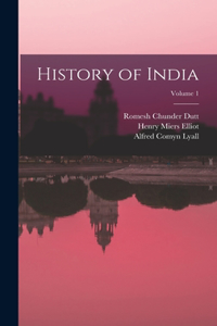 History of India; Volume 1