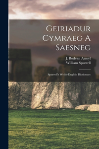 Geiriadur Cymraeg A Saesneg