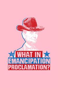 What In Emancipation Proclamation