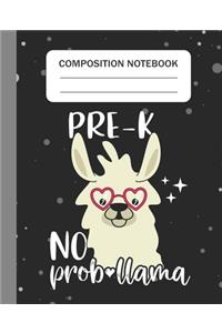 Pre-K No Prob-llama - Composition Notebook