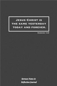 Jesus Christ Is The Same Yesterday Today and Forever