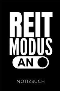 Reit Modus an Notizbuch
