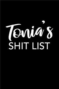 Tonia's Shit List