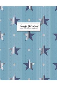 Triangle Dots Grid Graph Paper 1cm Tridots