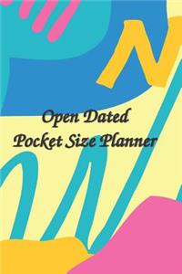 Open Dated Pocket Size Planner