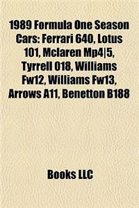 1989 Formula One Season Cars