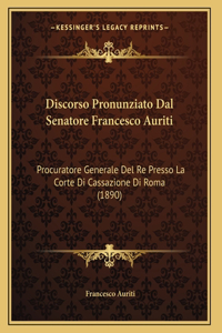 Discorso Pronunziato Dal Senatore Francesco Auriti