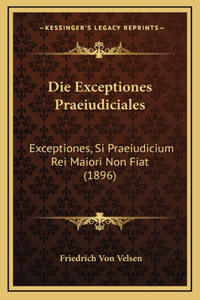 Die Exceptiones Praeiudiciales