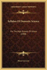 Syllabus Of Domestic Science
