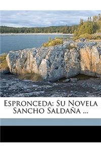 Espronceda: Su Novela Sancho Saldana ...