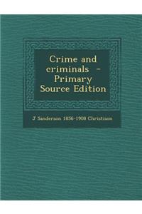 Crime and Criminals