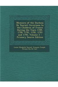 Memoirs of the Duchess de Tourzel
