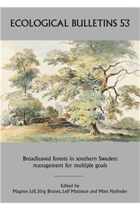 Ecological Bulletins, Broadleaved Forests in Southern Sweden