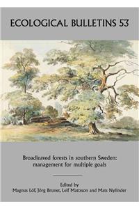Ecological Bulletins, Broadleaved Forests in Southern Sweden