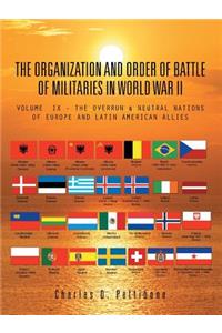 Organization and Order of Battle of Militaries in World War II