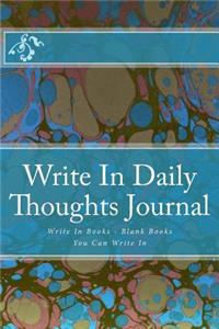 Write In Daily Thoughts Journal
