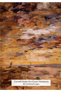 Cornell Notes Art Cover Notebook 160 Numbered Pages with Personal Index