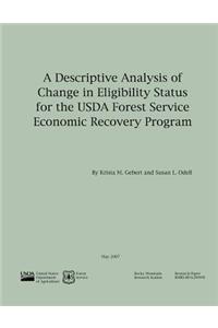 Desciptive Analysis of Change in Eligibility Status for the USDA Forest Service Ecnomic Recovery Program