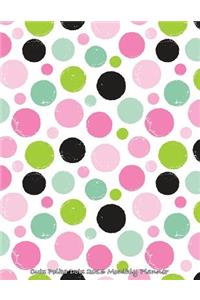 Cute Polka Dots 2016 Monthly Planner