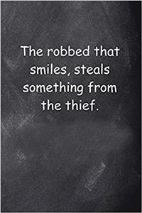Shakespeare Quote Journal Othello Robbed Smiles Chalkboard