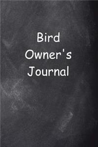 Bird Owner's Journal Chalkboard Design