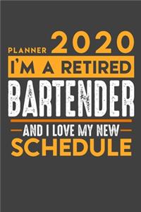 Planner 2020 for retired BARTENDER