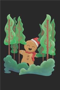 Christmas Gingerbread Man Forest Notebook