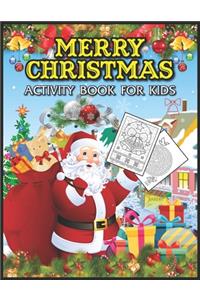 Merry Christmas Activity Book for Kids