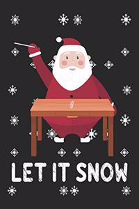 Let It Snow Notebook, Blank Lined Journal 6x9