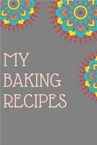 My Baking Recipes Journal