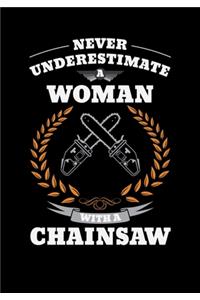 Never Underestimate A Women With A Chainsaw