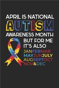 April is National Autism Awareness Month But For Me, It's Also Jan Feb March May June July Aug Sep Oct Nov & Dec