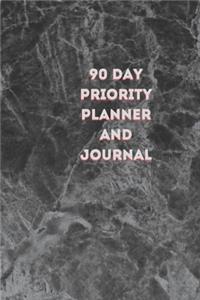 90 Day Priority Planner and Journal